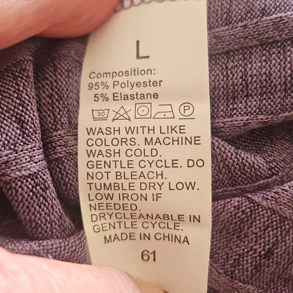 Women's Lavender Ribbed Lounge Set - Picture 5 of 6